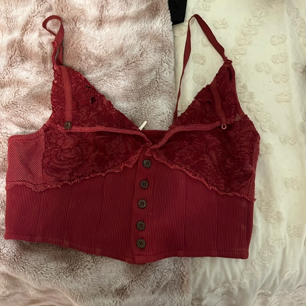 Free People Size XS lace crop top